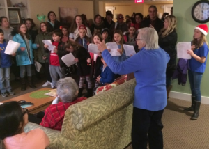 caroling Christmas cheer with NCYC and friends at St. Clare in Newport RI