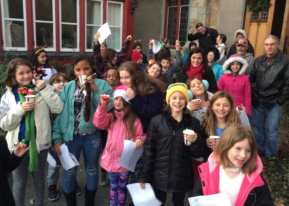 NCYC and friends caroling Christmas cheer at Emmanuel Church in Newport RI