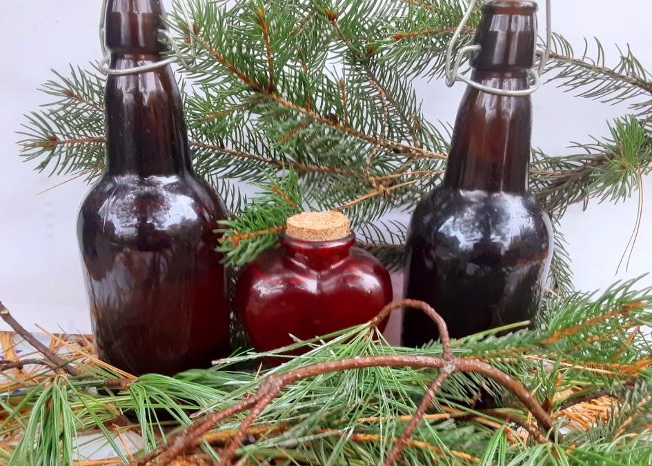 DIY cold and flu remedy made from pine